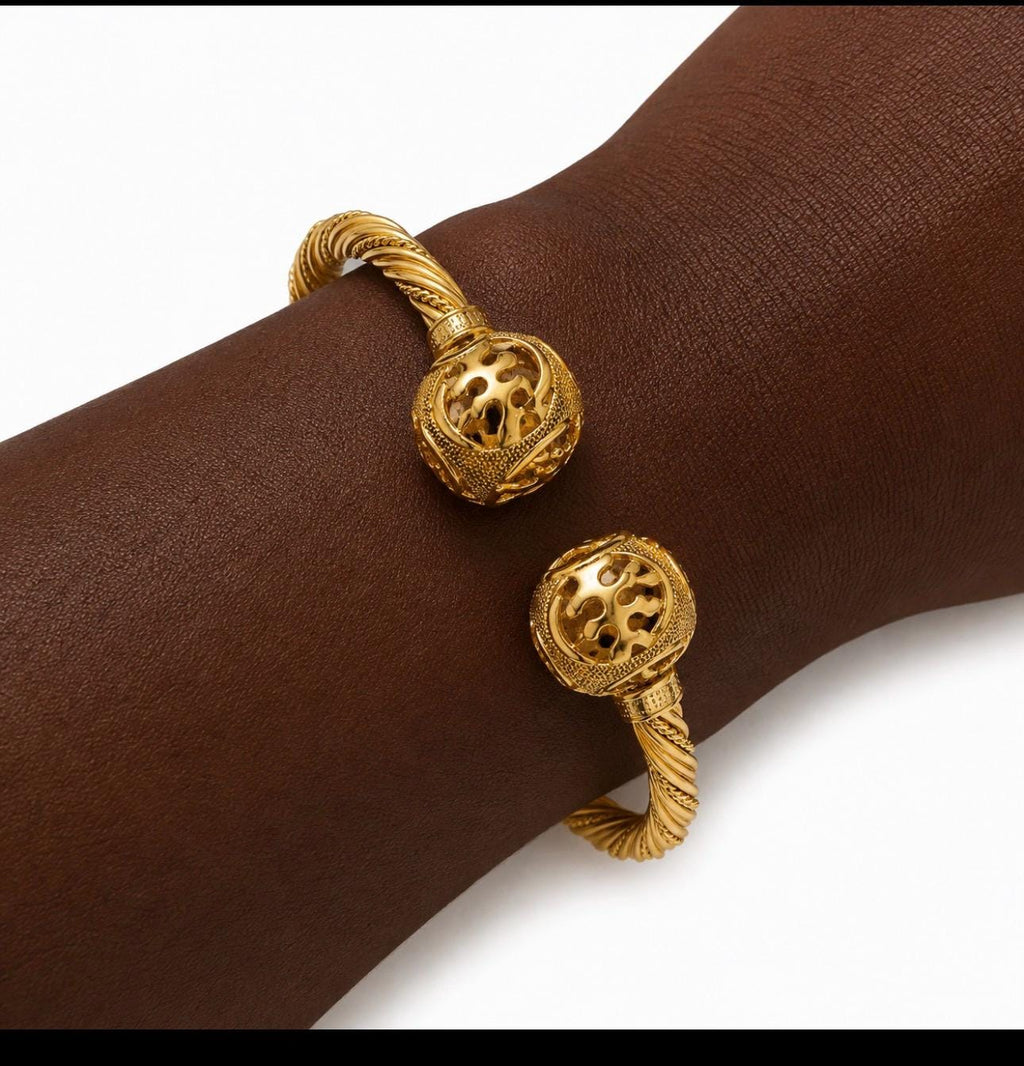 Adinkra Ghanian Cuff Bracelet