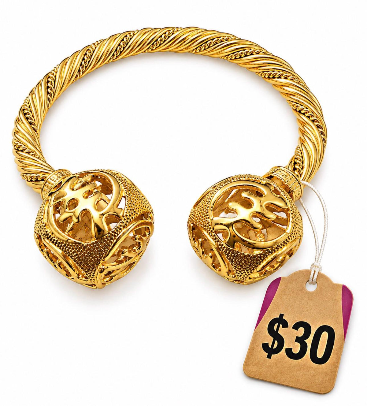 Adinkra Ghanian Cuff Bracelet